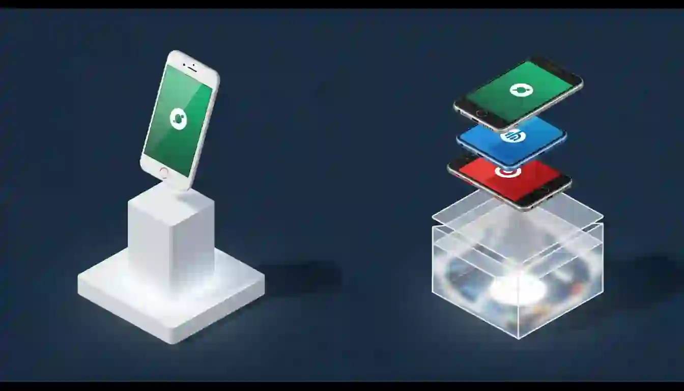 Dos modelos de app marca blanca: app independiente con bundle ID propio vs app contenedor renderizada con identidad de marca personalizada