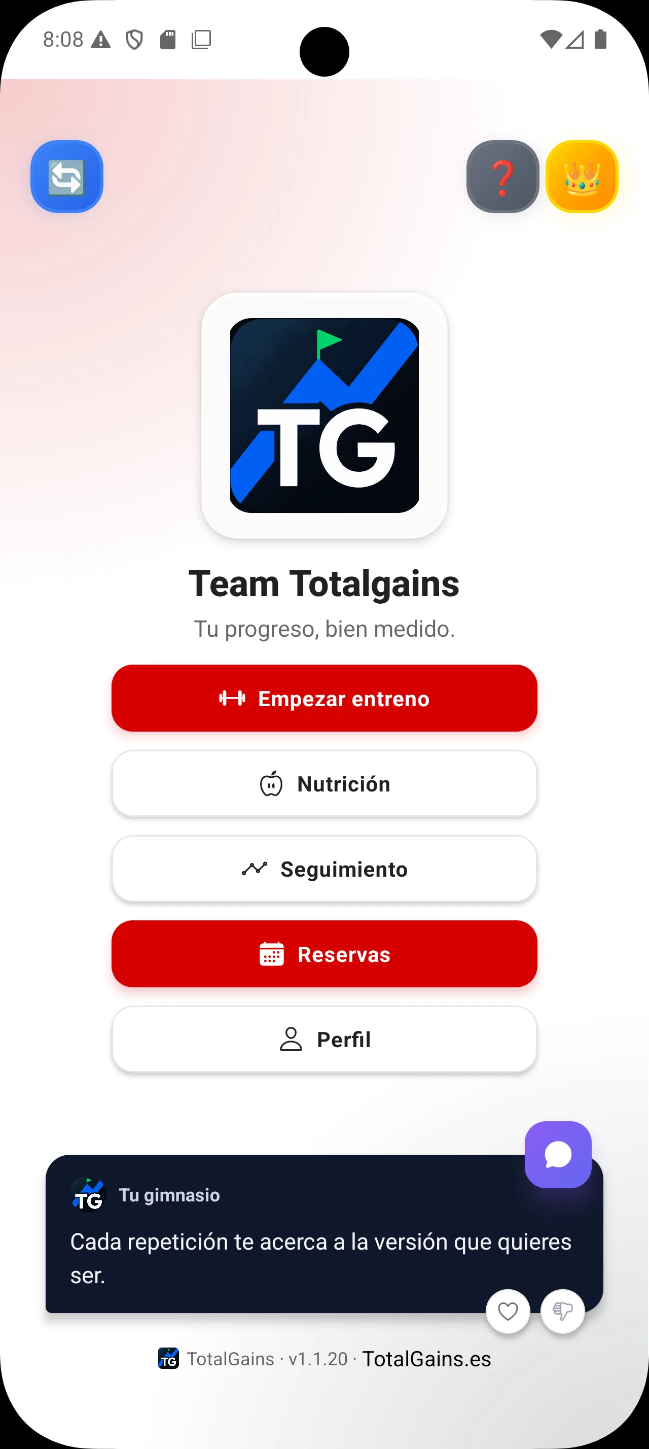 La app con la marca del centro
